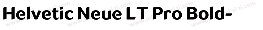 Helvetic Neue LT Pro Bold字体转换